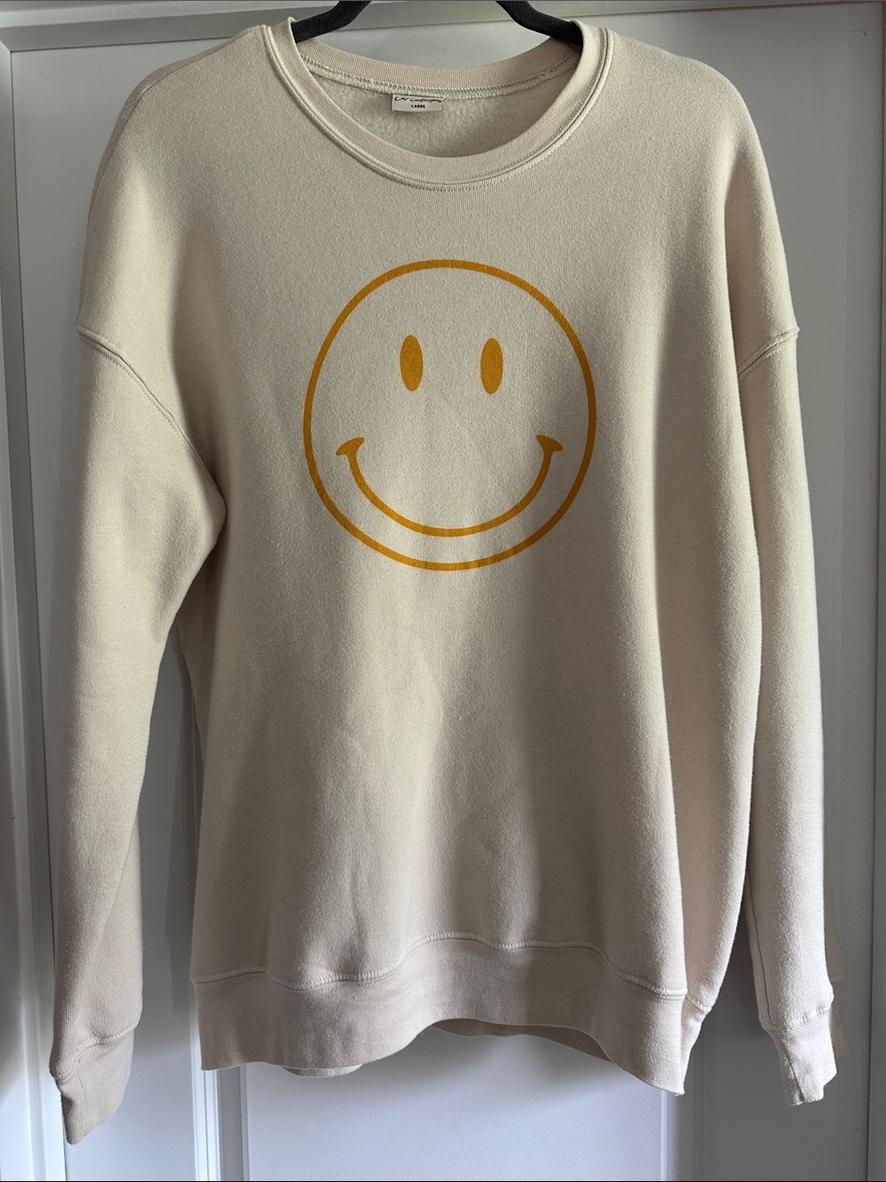 Smiley Graphic Crewneck Sweatshirt